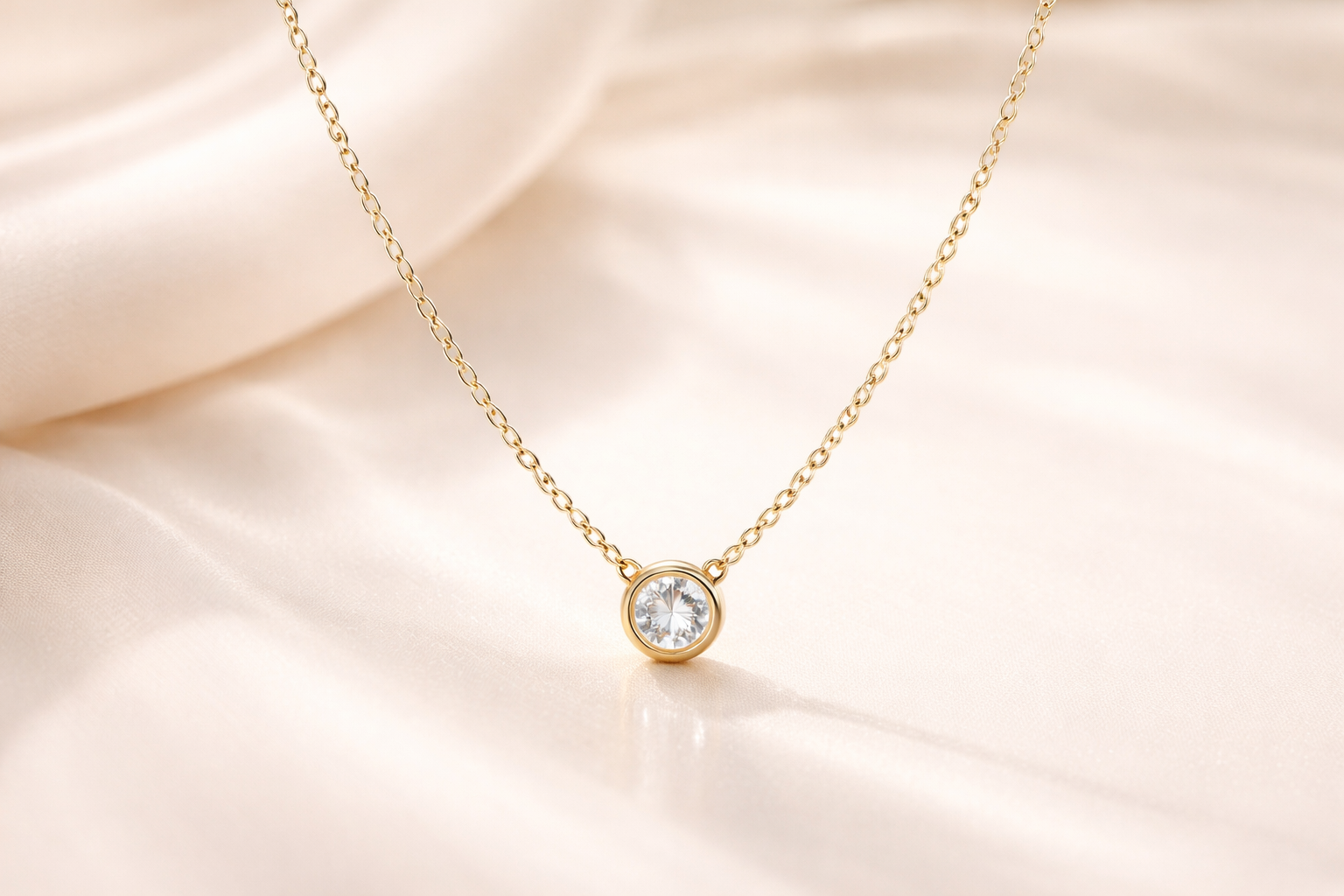 ChatGPT Image Mar 27, 2026, 09_38_07 PM Gold Necklace with Diamond Pendant - Image 1